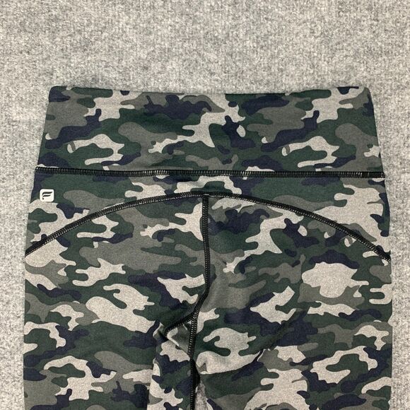 Fabletics Legging Womens XXS 2XS Moss Camo Lima Capri Lightweight Compression - Picture 9 of 13